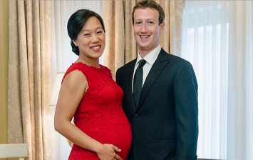 Марк Цукерберг показал беременную жену