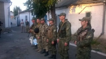 В Бердянске встречали бойцов АТО