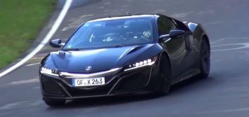 Черный предсерийный прототип Acura NSX 2016 замечен на Северной Петле