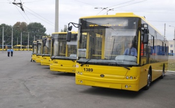 В Киеве выпустили на маршруты новые троллейбусы
