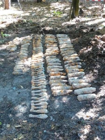 В Дарницком лесу нашли склад боеприпасов