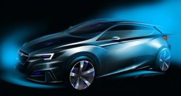 Subaru опубликовала тизеры концептуального хэтчбека Impreza