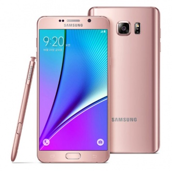 Samsung анонсировала Galaxy Note 5 в цвете «розовое золото»