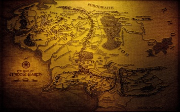 Найдена карта Средиземья с комментариями Толкина