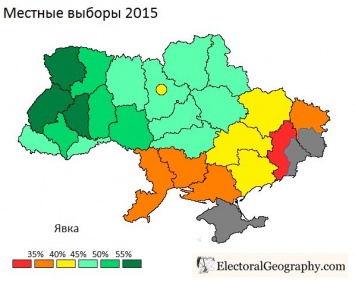 Сюрпризы явки на местных выборах в Украине