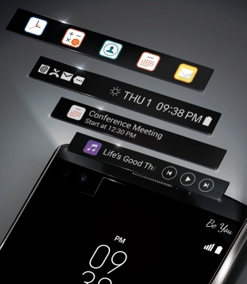 LG объявляет о старте продаж ультрасмартфона V10 c двумя дисплеями