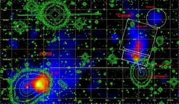 Астрономы обнаружили самый длинный галактический газовый хвост