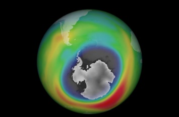Озоновая дыра над Антарктидой уже больше Северной Америки