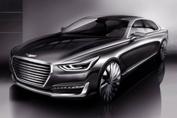 Hyundai показало изображение интерьера Genesis G90