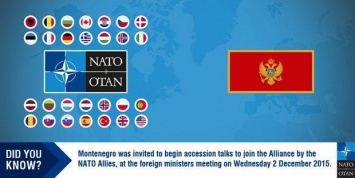 НАТО согласилась принять Черногорию