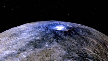 NASA опубликовало цветное видео соляных кратеров на Церере