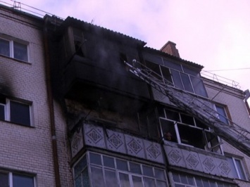 В Хмельницком произошел пожар в многоэтажке
