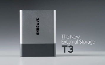 Samsung представила новый портативный SSD-накопитель Portable T3 с поддержкой USB-C