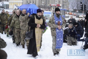 На Майдане простились с бойцом "Миротворца" Александром Ильницким