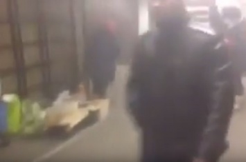 В Киеве пожар на станции метро "Дружба народов"
