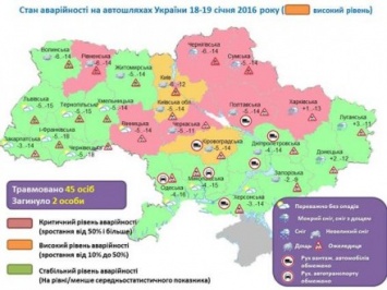 За прошедшие сутки в Украине произошло 687 ДТП