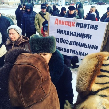 Дончане вышли на митинг против жесткого обращения с животными (ФОТОФАКТЫ)