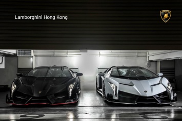 Два Lamborghini Veneno Roadster доставлены в Гонконг