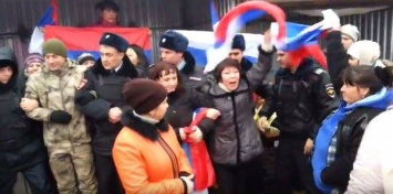 Позор властям! Фашисты! - жители оккупированной Евпатории на митинге (видео)