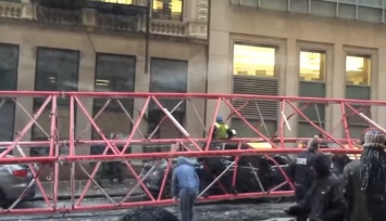 В Нью-Йорке упал башенный кран