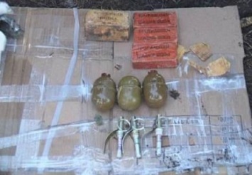 В 20 м от автодороги Днепропетровска обнаружен тайник со взрывчаткой