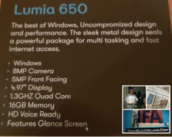 Известна стоимость смартфона Microsoft Lumia 650