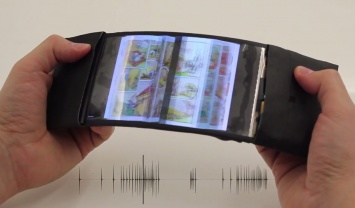 Первый в мире смартфон, управляющийся сгибанием (Видео)
