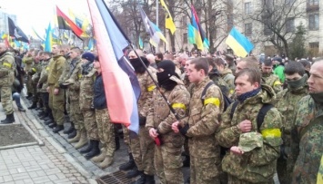В Киеве проходит вече ветеранов АТО, волонтеров и участников Майдана