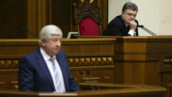 Порошенко внес в Раду проект постановления об увольнении Шокина