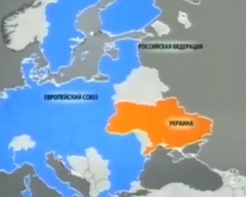 Украинский телеканал показал карту с Крымом в составе России