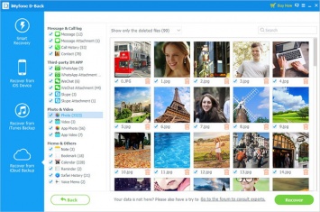 IMyfone D-Back: утилита для восстановления важной информации c iPhone и iPad