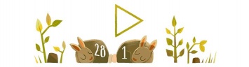 Google создал doodle в честь високосного года и 29 февраля