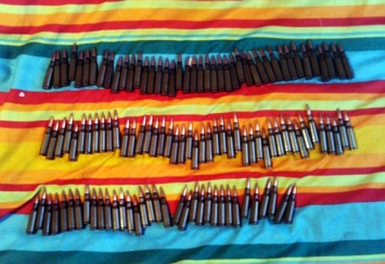 В Донецкой области полиция задержала мужчину, который хранил более сотни патронов в собственной квартире