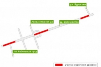 На шоссе Энтузиастов на несколько месяцев ограничат движение