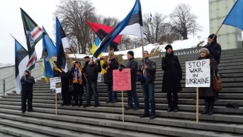 В Таллинне прошел митинг в поддержку Савченко