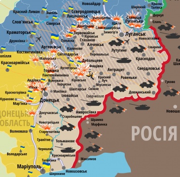 Силы АТО отрезали оккупированную Горловку от Донецка