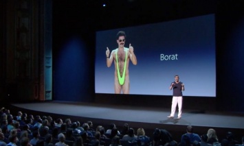 Знаменитый Борат анонсировал новый фильм в стиле презентаций продуктов Apple [видео]