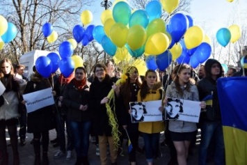 Free Savchenko.Полиция и дети требовали освобождения Надежды Савченко (ФОТО)