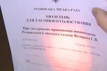 Баталии в Родинском горсовете: депутаты требуют свободы действий и отставки Сергея Федорова