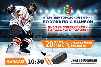В Кривом Роге состоится турнир по хоккею на Кубок Криворожского городского головы