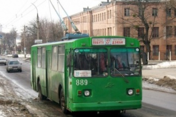 В Харькове троллейбус временно изменит свой маршрут