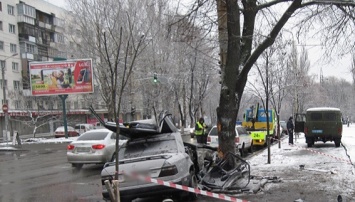 Фото с места смертельного ДТП в Киеве