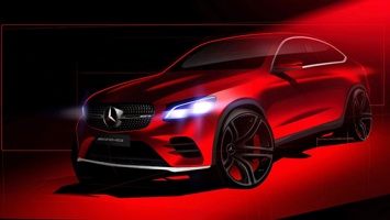 Mercedes-Benz показал тизер «подогретого» кроссовера GLC Coupe