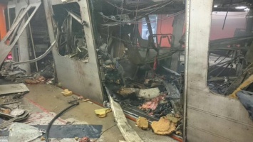 Взрывы в Брюсселе: Опубликовано первое фото разрушений в метро