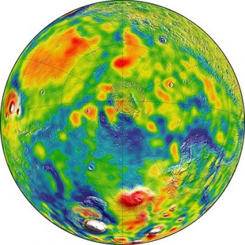 Ученые NASA составили подробную гравитационную карту Марса