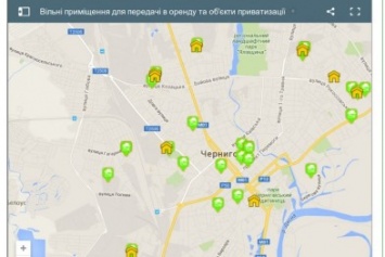 На сайте горсовета появилась интерактивная карта свободных коммунальных помещений