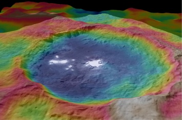NASA опубликовало снимок загадочных пятен Цереры