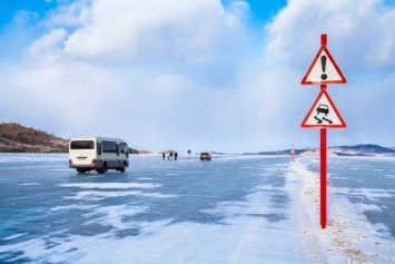 Ограничено движение по ледовым переправам в Иркутской области