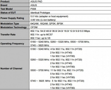 ASUS планирует выпуск планшета с 6-ядерным чипом и экраном высокого разрешения