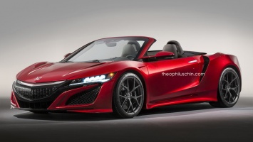 Неофициальный рендер Acura NSX Roadster